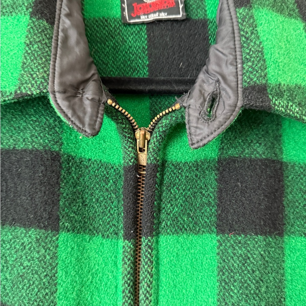 VTG vintage Johnson Woolen Mills buffalo check wool jacket XL - Picture 8 of 14